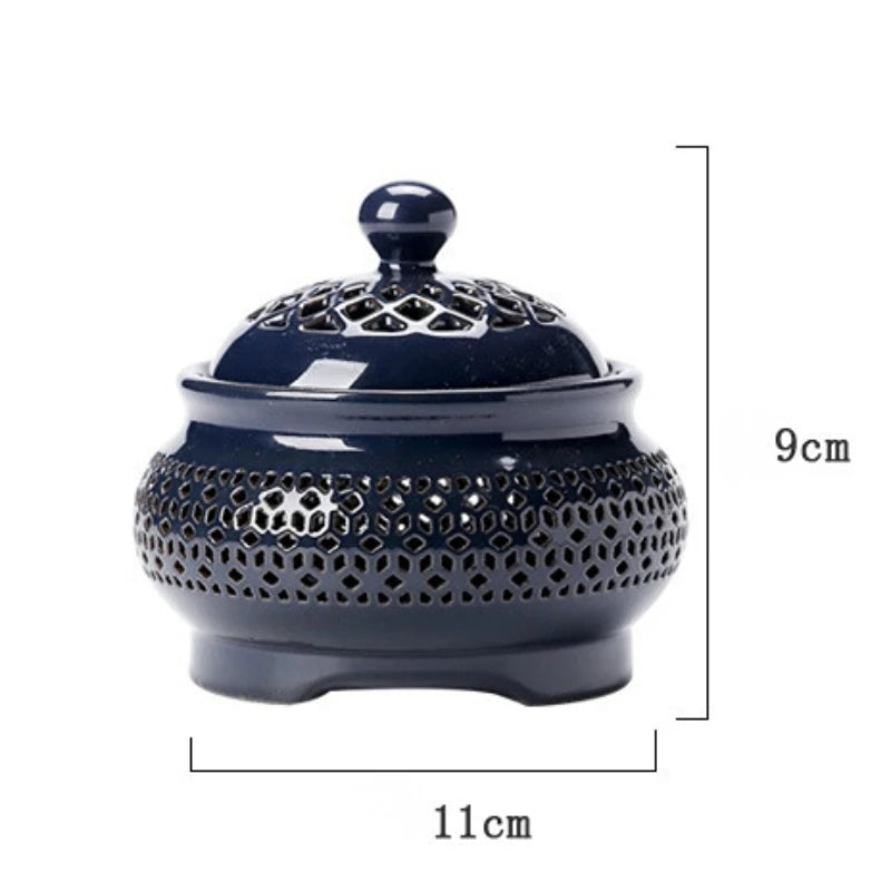 Y 220V Essential Oil Night Light Ceramic Timing 0-350° Electric Incense Burner Household Sandalwood OUD Powder Stove Home Decor